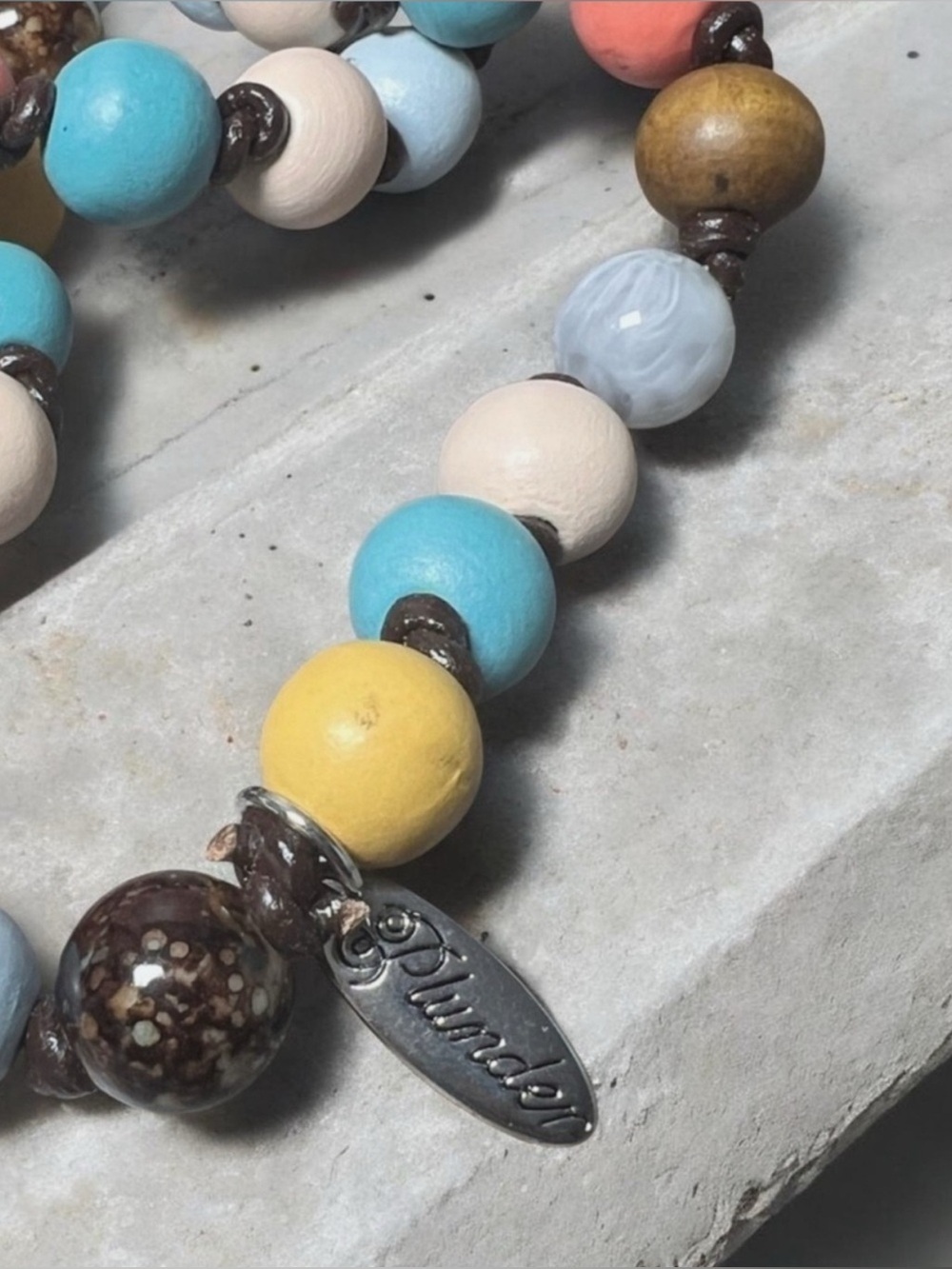 Multicolor Beaded Lariat Style Necklace
